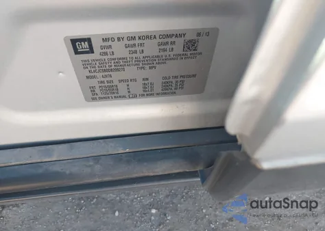 2013 Buick Encore Leather из США, поврежденный, VIN KL4CJCSB0DB209270